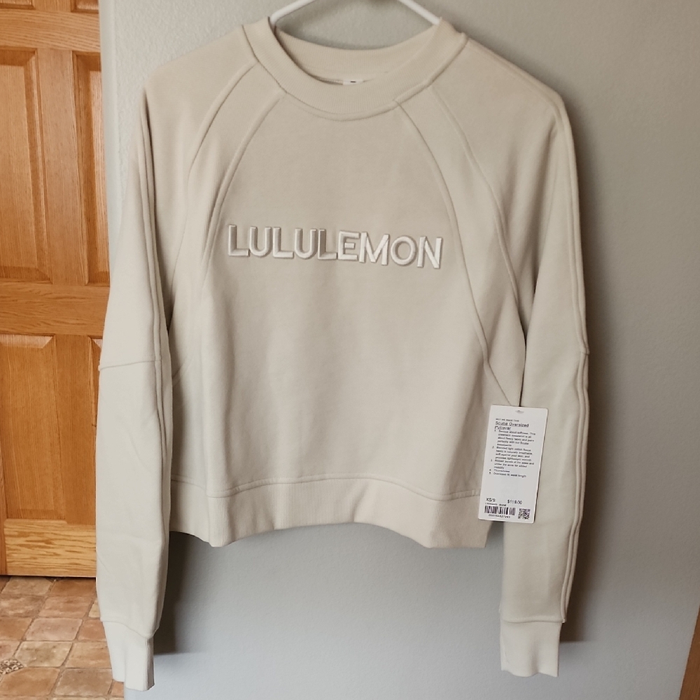 NWT Lululemon Scuba Oversized Pullover - Wordmark